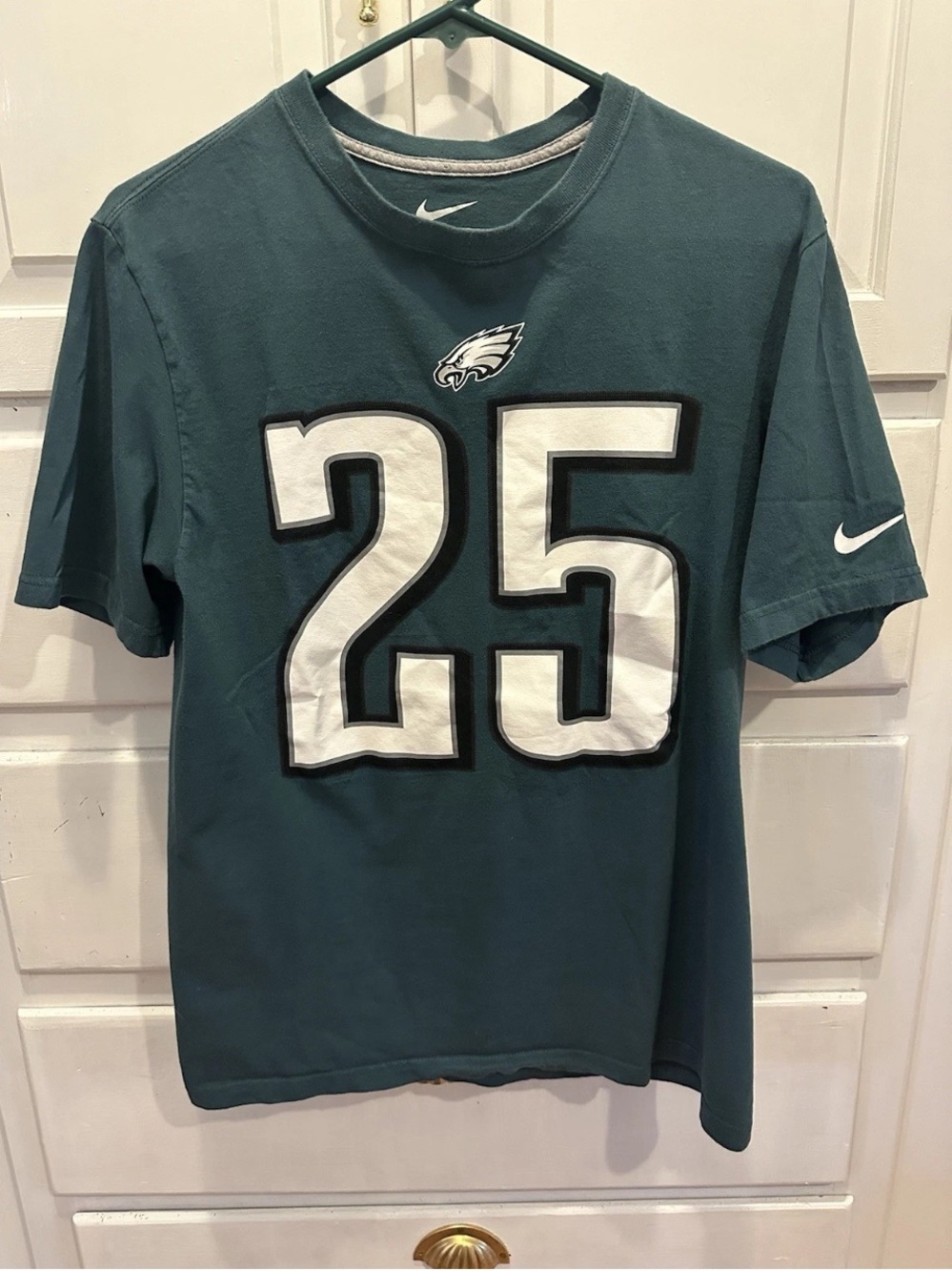 Nike Philadelphia Eagles #25 Green Short-Sleeve Tee M